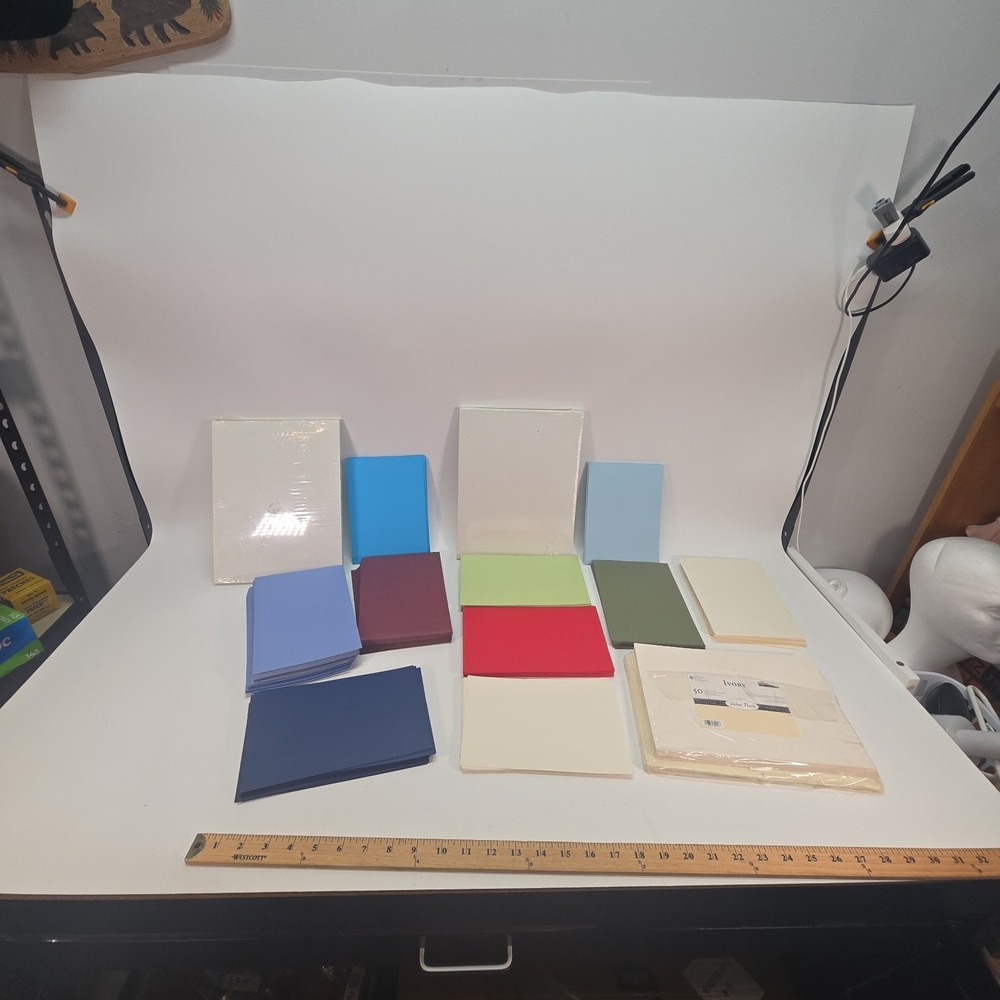 Large Lot Of Cardstock for Card Making Multiple Colors